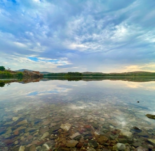Morning Lake image from the Wichita Mountains