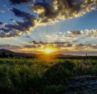 Sunrise image taken at the Wichita Mountains